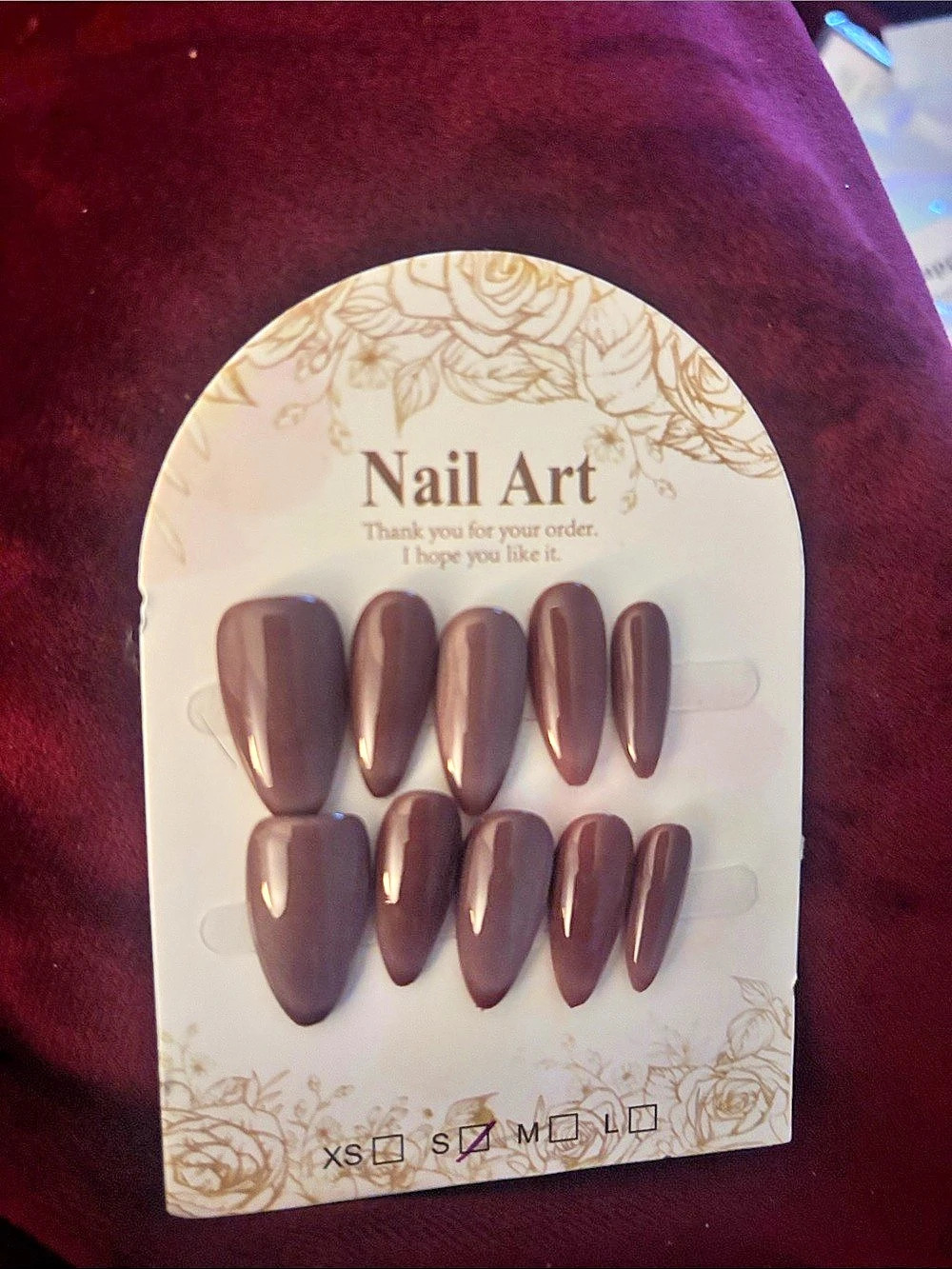 Brown Press-On Nails NWT